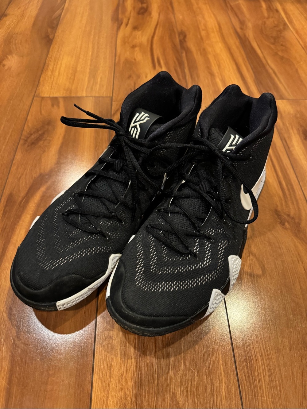 Nike Black and White High-Top Athletic Shoes